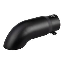 Exhaust Tip 2.5 Inlet Black Coated Stainless Steel Turn Down 2.5id X 3od X 9l