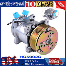 Ac Compressor W Clutch For Sanden 508 Style 7-groove Serpentine Belt Chrome Us