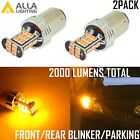 Alla Lighting 30-led 1157 Turn Signalparking Light Bulb Yellow Blinker Lamp2pc