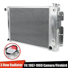 3row Full Aluminum Radiator For 67-69 Chevy Camarofirebird Small Block V8 Atmt