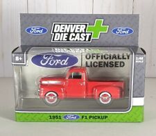 Denver Die Cast 1951 Red Ford F1 Pickup Truck 148 Scale New In Box