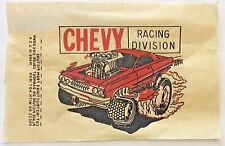 Original Vintage Chevy Racing Division Car Chevrolet Mini Iron On Transfer