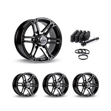 Wheel Rims Set With Black Lug Nuts Kit For 92-99 Chevrolet K1500 Suburban P81639