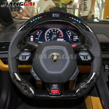Forged Carbon Fiber Led Steering Wheel For 2015 Lamborghini Spyder Huracan