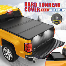 5ft Hard Tonneau Cover For 2019-2024 Ford Ranger Truck Bed Tri-fold Wled