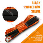 X-bull 14x50 Synthetic Winch Rope Linerecovery Cable 4wd 10000lbs Orange