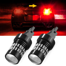 Auxito 3157 3156 Red Led Strobe Flash Blinking Brake Tailparking Bulbs 24x