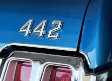 New 442 Trunk Lid Emblem Number Set For 1969-1972 Cutlass Rear Deck Badge