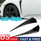 2pcs Universal Glossy Black Car Exterior Side Fender Vent Air Wing Cover Trim