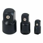 3pc Impact Socket Adapter Set - 14 38 12 34 Sizes For Power Drills