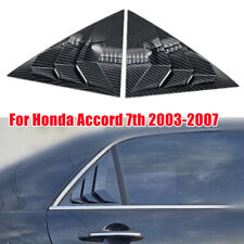 Carbon Fiber Side Quarter Window Louver Cover For Honda Accord 7th 2003-2007