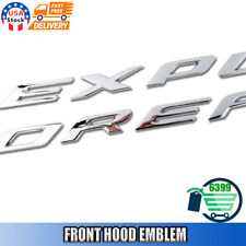 Chrome Silver For Explorer Sport Front Hood Letter Decor Nameplate Emblem 2011