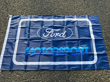 Ford Motorsport Dark Blue Logo Dealership Dealer Sign Flag Banner 3x5 Foot New