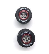 New Custom Hot Wheels Real Riders Truck Tire 5-bolt Red Rim--single Set--10mm-tc