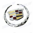For Cadillac Front Grille 6 Emblem Hood Badge Logo Chrome Symbol Ornament X1