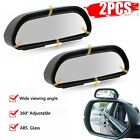 2pcs Universal Blind Spot Mirror Wide Angle Rear View Car Side Mirror Adjustable