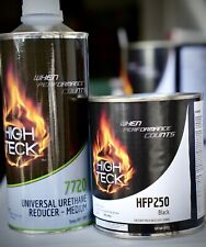 High Teck Hfp 250 Gm 8555 Ebony Black Basecoat Auto Paint Quart Size Reducer