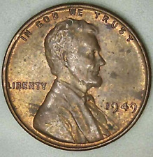 1949-p 1c Lincoln Wheat Cent Unc Rb 24lt0212-1