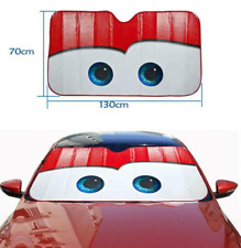 Car Red Windshield Sun Shade Sun Visor Anti-uv Big Eyes Funny Aluminium Foil