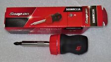 New Snap-on Stubby Red Ratcheting Screwdriver Sgdmrc11a Red Soft Handle Nib