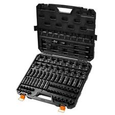 Drive Impact Socket Set 6 Point Cr-mo Alloy Steel For Auto Repair Storage Case
