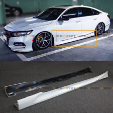 For 2018-22 Honda Accord Yofer Platinum White Pearl Add-on Side Skirt Extensions