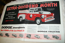 1957 Dodge Pickup 2-page Large-mag Truck Ad -make Your Truck Investment