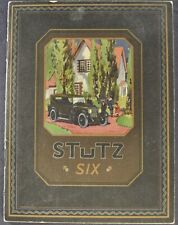 1923 Stutz 6 Motor Car Small Catalog Touring Roadster Sedan Excellent Original