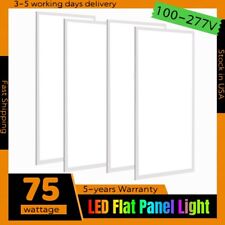 2x4 Ft Led Light Flat Panel 75 Watt 0-10v Dimmable Recessed Drop Ceiling Lights
