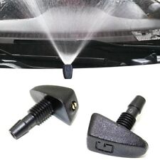 2pcs Car Windscreen Washer Fan-shaped Mist Water Spray Jet Nozzles Parts