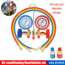 Ac Manifold Gauge Set Ac Refrigeration 3ft Color Hose Fit R502 R134a R12 R22