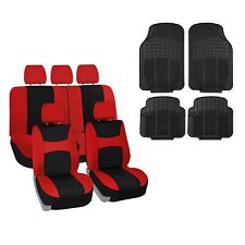 Light Breezy Flat Cloth Car Seat Cover Set For Auto Truck Suv Van - Floor Mats