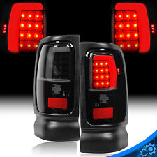 For 1994-2001 Dodge Ram 1500 94-02 2500 3500 Red Led Tube Tail Lights Lamps Pair