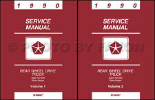 1990 Dodge Pickup Truck Shop Manual D150 D250 D350 W150 W250 W350 Service Repair