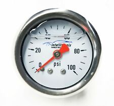 Fuel Pressure Gauge 0-100 Psi 1.5 Liquid Filled18 Npt Lifetime Warranty Usa