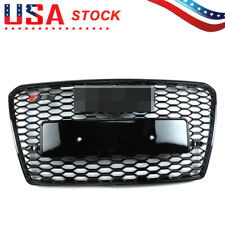 Honeycomb Sport Mesh Rs7 Style Hex Grille Grill Black For 12-15 Audi A7s7 C7
