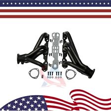 For 82-92 Camaro Sbc With 305350 V8 5.0 5.7 Black Shorty Exhaust Header