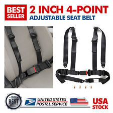 1set 4 Point Harness Racing Seat Belt Black - 2 Padding For Canam X3 Yxz Utv