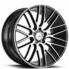 4 20 Staggered Savini Wheels Black Di Forza Bm13 Machined Rims Bb13