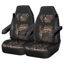 2piec Car Seat Cover High Back Truck Polyester Camo - Universal
