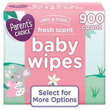 Parents Choice Fresh Scent Baby Wipes 900 Count Select For More Options