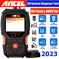Hd Diesel Truck Scanner Full System Scan Obd Diagnostic Tool Obd2 Code Reader