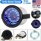 Universal Car Led Psi Turbo Boost Gauge Pressure Vacuum Smoked Face For 2 52mm