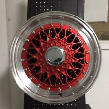 15 Rs Classic Style Candy Red Rims Wheels 4x100 4x114.3 4lug