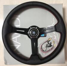 Nardi Steering Wheel Deep Dish Leather 350mm14inch Black Cl Assic Horn
