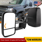 Pair Power Heated Tow Mirrors For 03-06 Chevy Silverado 1500 2500 3500 Hd