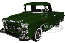 1958 Gmc 100 Wideside Pickup Green 124 Diecast Model Car By Motormax 79385