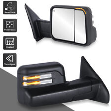 Pair Tow Mirrors Power Heated Turn Light For 2003-2008 Dodge Ram 1500 2500 3500