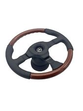 Mercedes-benz Sl R129 Amg Momo Wood Dark Fighter Steering Wheel 350mm Kit