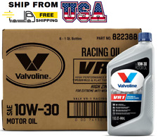 Valvoline Vr1 Racing Sae 10w-30 High Performance Zinc 1 Qt Case Of 6 Motor Oil